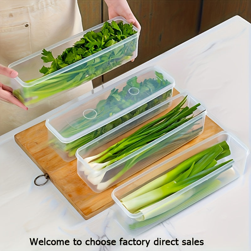 [Food Storage Containers] 6pcs Set of Transparent Food Storage Containers With Lids. Kitchen Accessorise. Made of Food-Grade PP Material. Suitable for Organizing and Storing Noodles, Cilantro, Onions, Pasta, and Most Foods in the Kitchen or Refrigerator
