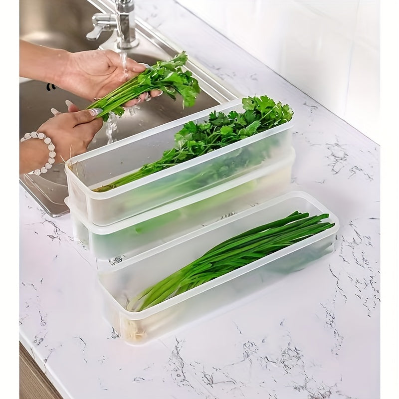 [Food Storage Containers] 6pcs Set of Transparent Food Storage Containers With Lids. Kitchen Accessorise. Made of Food-Grade PP Material. Suitable for Organizing and Storing Noodles, Cilantro, Onions, Pasta, and Most Foods in the Kitchen or Refrigerator